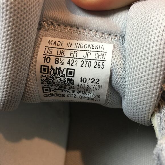 NWT Adidas QT Racer 2.0 Grey White Cloudfoam Comfort Size 10 Sneakers - Picture 4 of 9